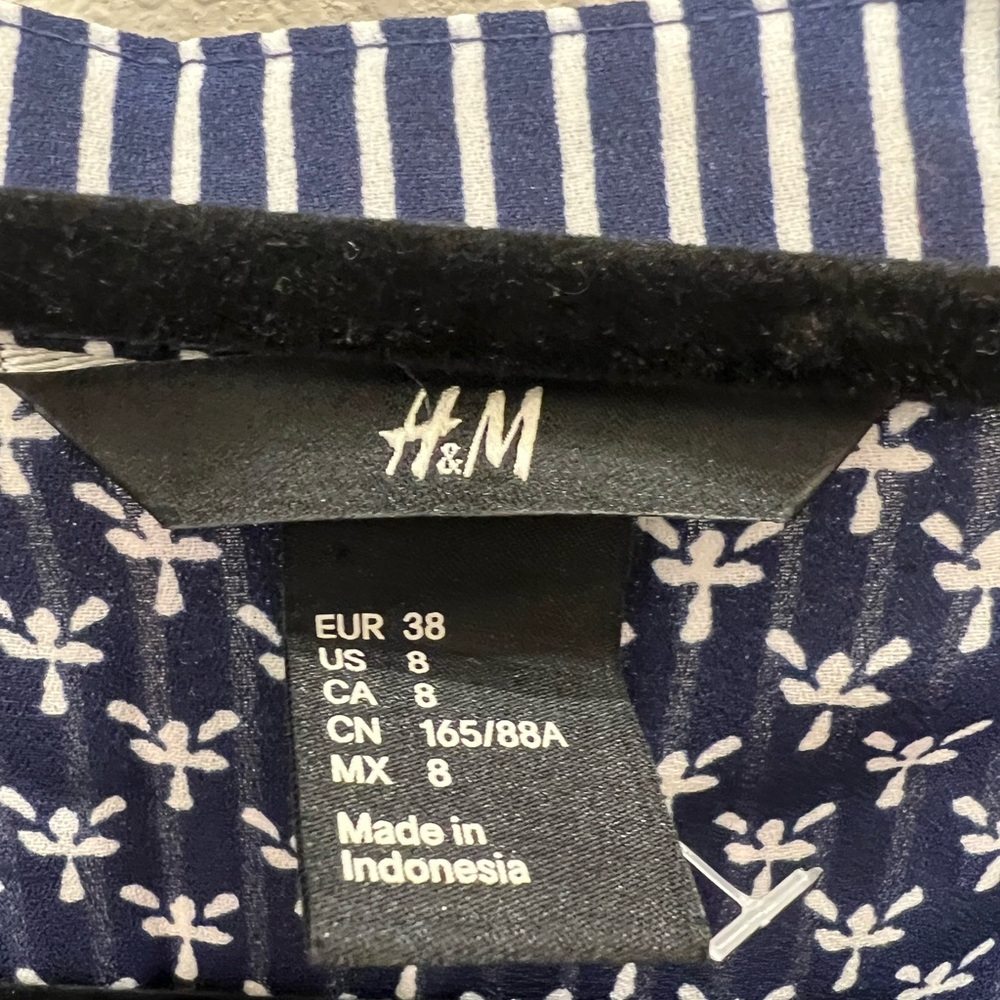 Classic Blue and White Striped Women’s Shirt - Picture 2 of 3